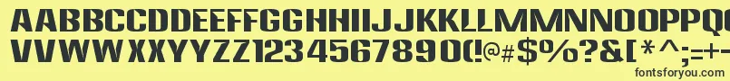 AnklepantsRegular Font – Black Fonts on Yellow Background