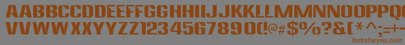 AnklepantsRegular Font – Brown Fonts on Gray Background