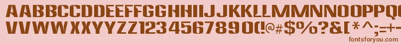 AnklepantsRegular Font – Brown Fonts on Pink Background