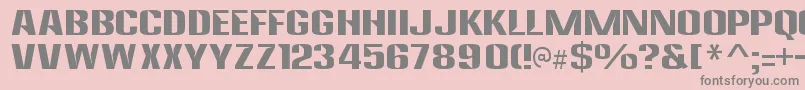 AnklepantsRegular Font – Gray Fonts on Pink Background