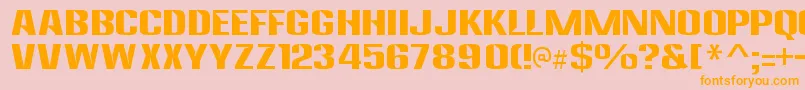 AnklepantsRegular Font – Orange Fonts on Pink Background