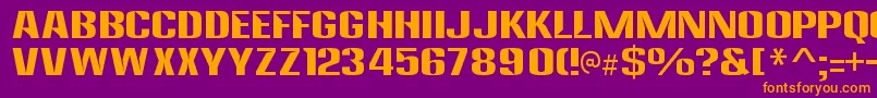 AnklepantsRegular Font – Orange Fonts on Purple Background