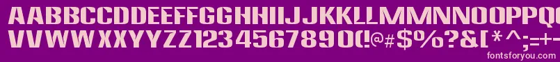 AnklepantsRegular Font – Pink Fonts on Purple Background