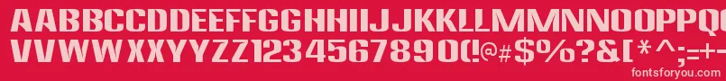 AnklepantsRegular Font – Pink Fonts on Red Background