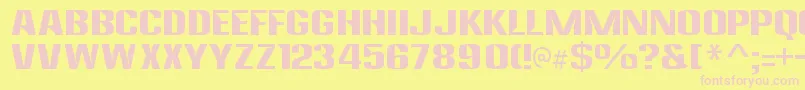 AnklepantsRegular Font – Pink Fonts on Yellow Background