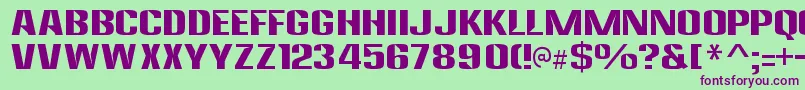 AnklepantsRegular Font – Purple Fonts on Green Background