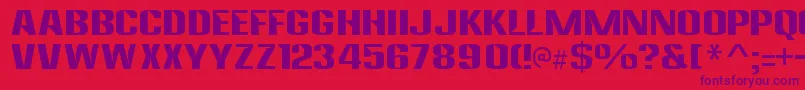 AnklepantsRegular Font – Purple Fonts on Red Background