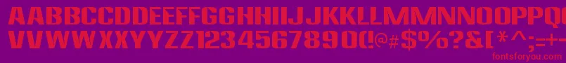 AnklepantsRegular Font – Red Fonts on Purple Background