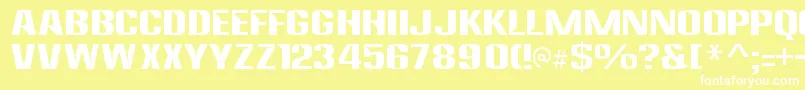 AnklepantsRegular Font – White Fonts on Yellow Background