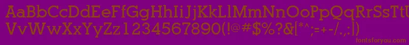 OptasiaSsiBold Font – Brown Fonts on Purple Background