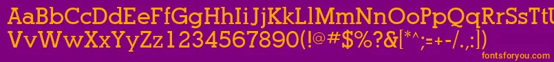 Шрифт OptasiaSsiBold – оранжевые шрифты на фиолетовом фоне