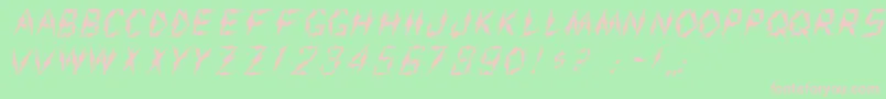 AarcoRegular Font – Pink Fonts on Green Background