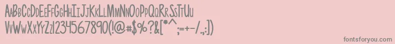 Photographs Font – Gray Fonts on Pink Background
