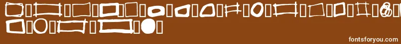 fuente SomeBoxes – Fuentes Blancas Sobre Fondo Marrón