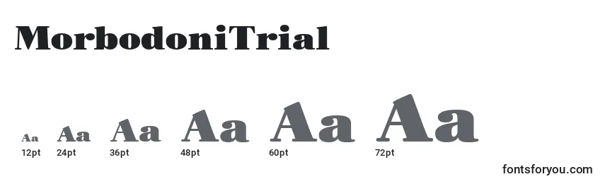 MorbodoniTrial Font Sizes