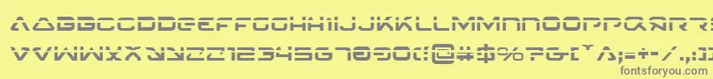 4114BlasterLaser Font – Gray Fonts on Yellow Background