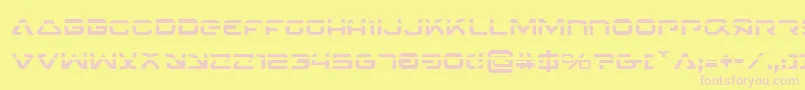 4114BlasterLaser Font – Pink Fonts on Yellow Background