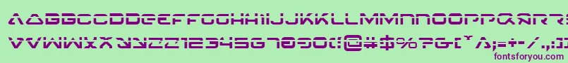 4114BlasterLaser Font – Purple Fonts on Green Background