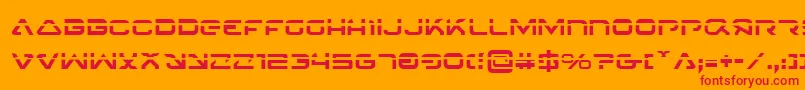 4114BlasterLaser Font – Red Fonts on Orange Background