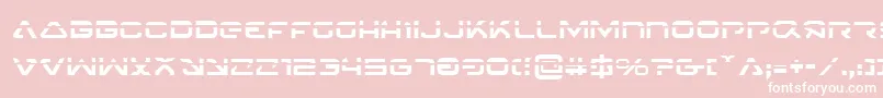 4114BlasterLaser Font – White Fonts on Pink Background