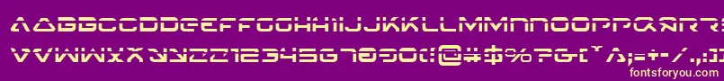 4114BlasterLaser Font – Yellow Fonts on Purple Background