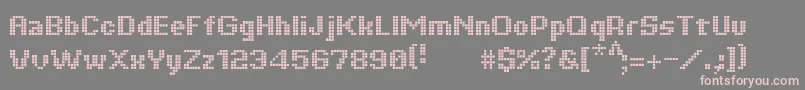 Tiquet ffy Font – Pink Fonts on Gray Background