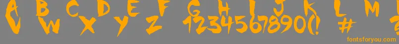 More about ChinelaBrush Font ChinelaBrush Font – Orange Fonts on Gray Background