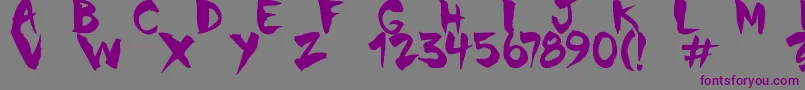 More about ChinelaBrush Font ChinelaBrush Font – Purple Fonts on Gray Background