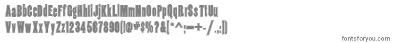 CopperCanyonInlineWbw Font – Gray Fonts on White Background