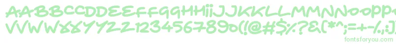 HeartToHeart Font – Green Fonts on White Background