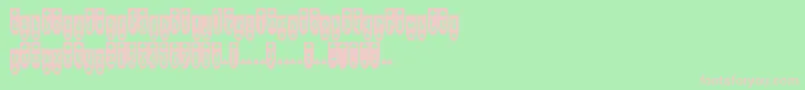 Popblu Font – Pink Fonts on Green Background