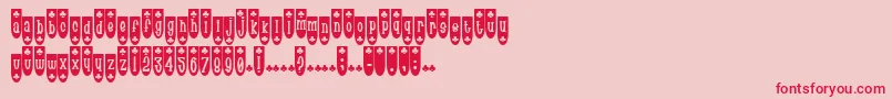 Popblu Font – Red Fonts on Pink Background