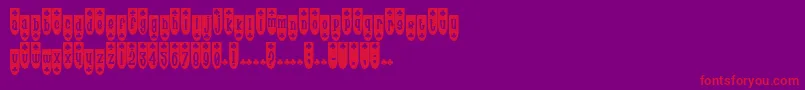 Подробнее о шрифте Popblu Шрифт Popblu – красные шрифты на фиолетовом фоне