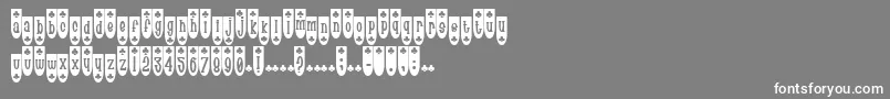 Popblu Font – White Fonts on Gray Background