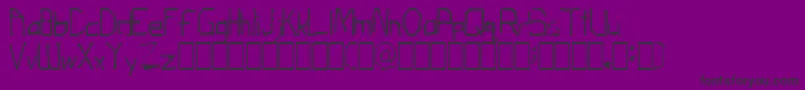 ThirdGradeTechno-fontti – mustat fontit violetilla taustalla