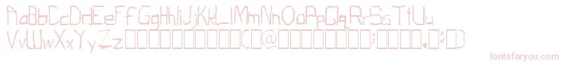 ThirdGradeTechno Font – Pink Fonts on White Background