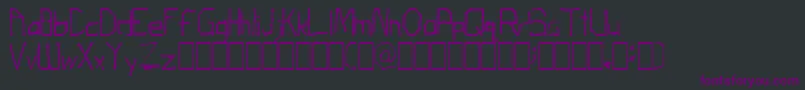 ThirdGradeTechno Font – Purple Fonts on Black Background