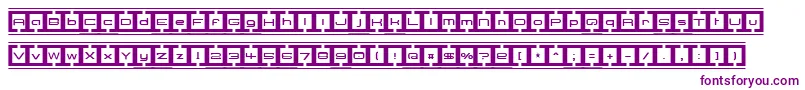 BorderBaseFuture Font – Purple Fonts on White Background