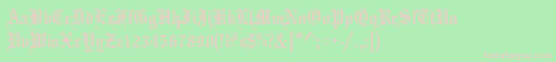 Mariaged Font – Pink Fonts on Green Background