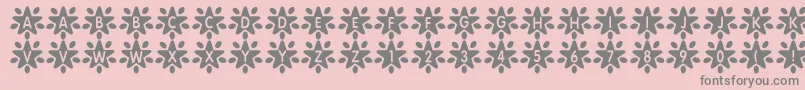 Star+StarSrb Font – Gray Fonts on Pink Background