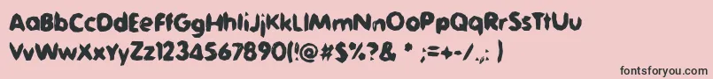 Jaggersaurus Font – Black Fonts on Pink Background