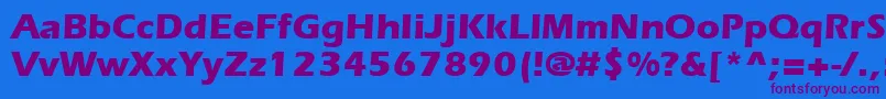 ItcErasLtBold-Schriftart – Violette Schriften auf blauem Hintergrund