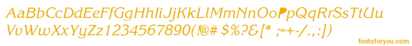 More about KorinaSemiboldIta Font KorinaSemiboldIta Font – Orange Fonts on White Background