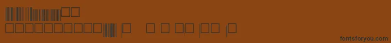 Шрифт Eanbwrp72xtt – чёрные шрифты на коричневом фоне
