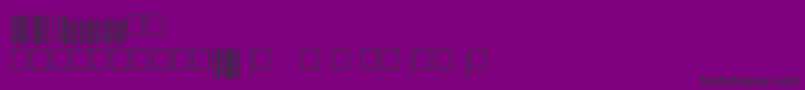 Eanbwrp72xtt Font – Black Fonts on Purple Background