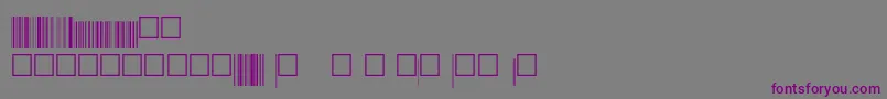Шрифт Eanbwrp72xtt – фиолетовые шрифты на сером фоне
