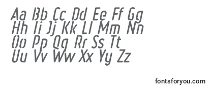 Review of the RulerStencilBoldItalic Font