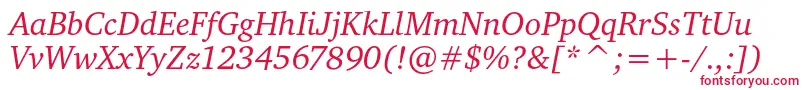 CharteritcItalic Font – Red Fonts