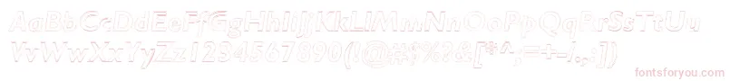 RipplemereThinitalic Font – Pink Fonts on White Background