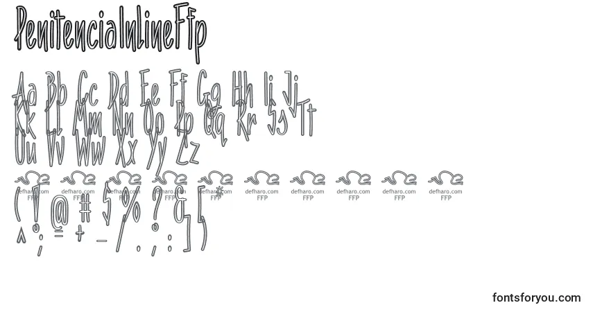 PenitenciaInlineFfp Font – alphabet, numbers, special characters